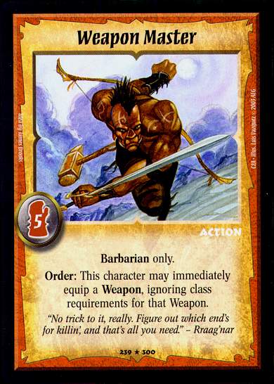 Weapon Master - Foil